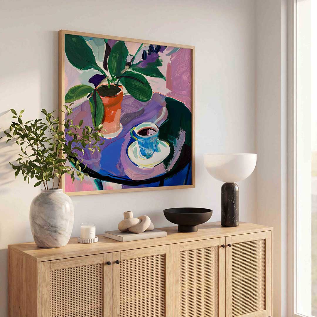 Plant en kopje Poster