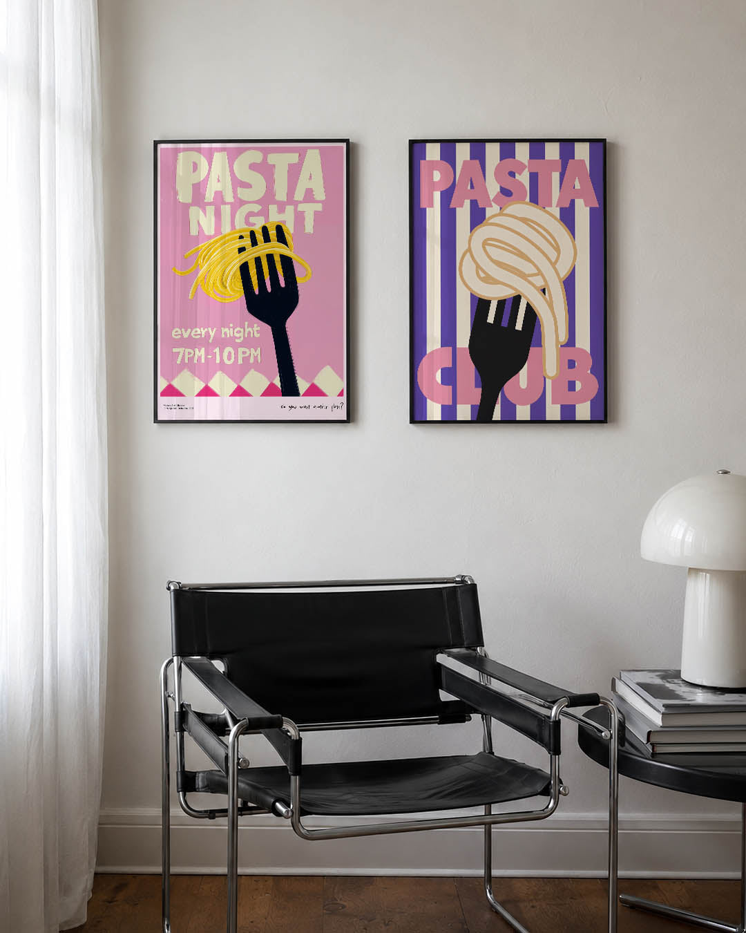 Speelse pastelcompositie Posterset