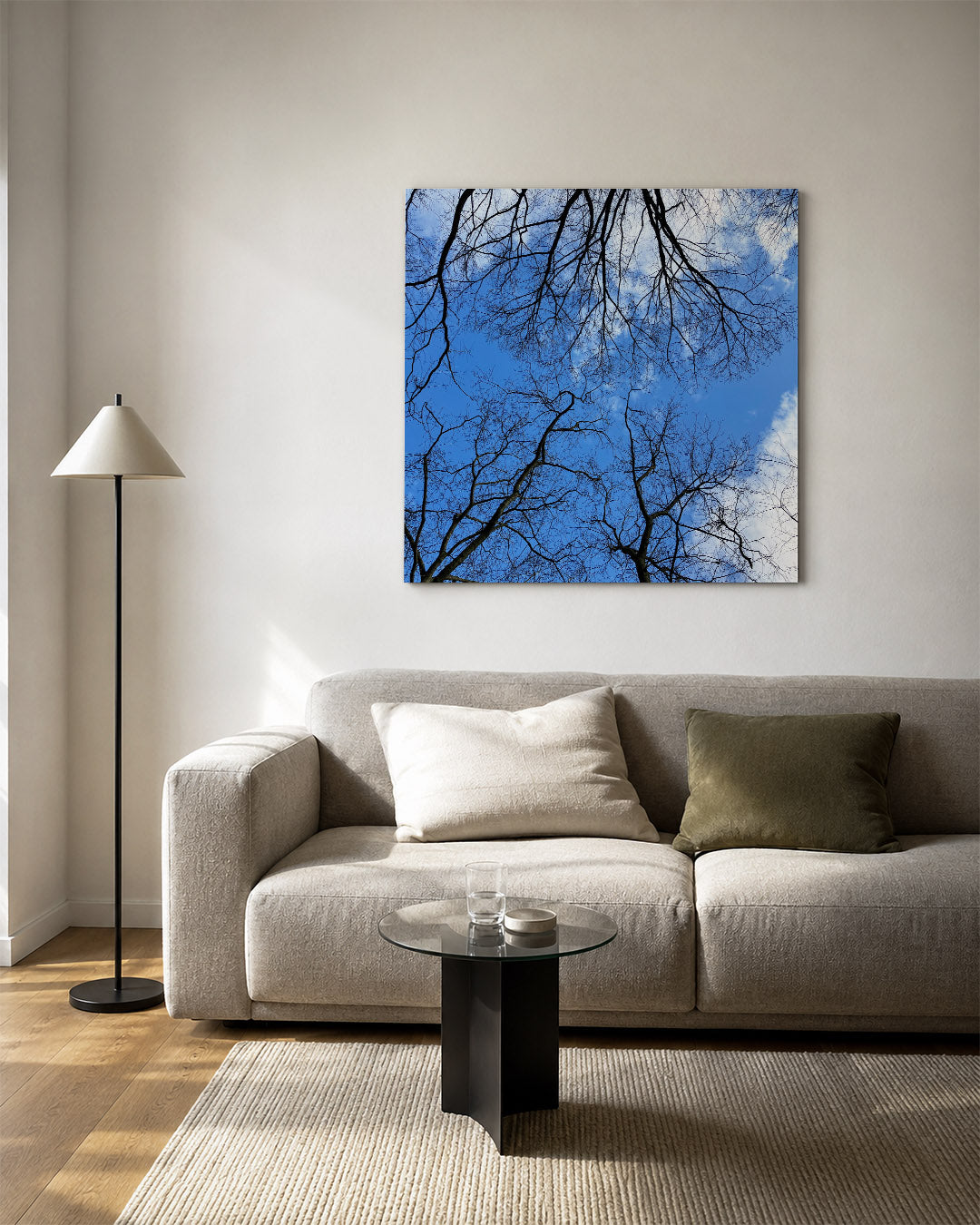 Boomtakken tegen lucht Kunstwerk