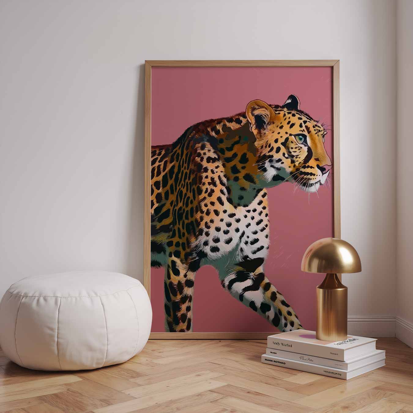Safari Chic Luipaard Poster-WallArtistic