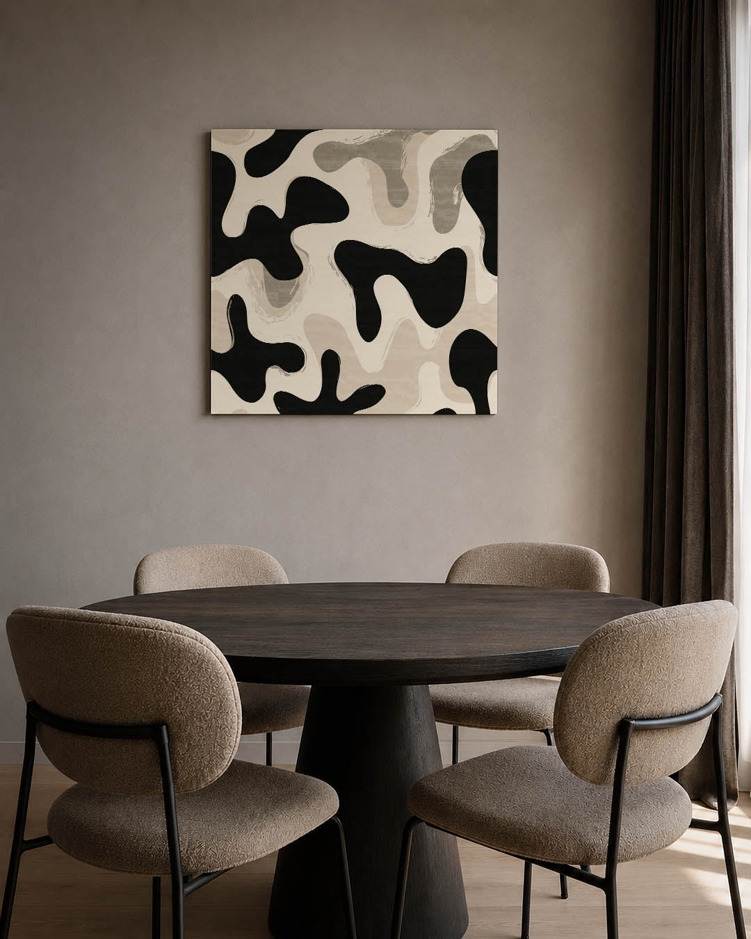 Organische vormen compositie Kunstwerk