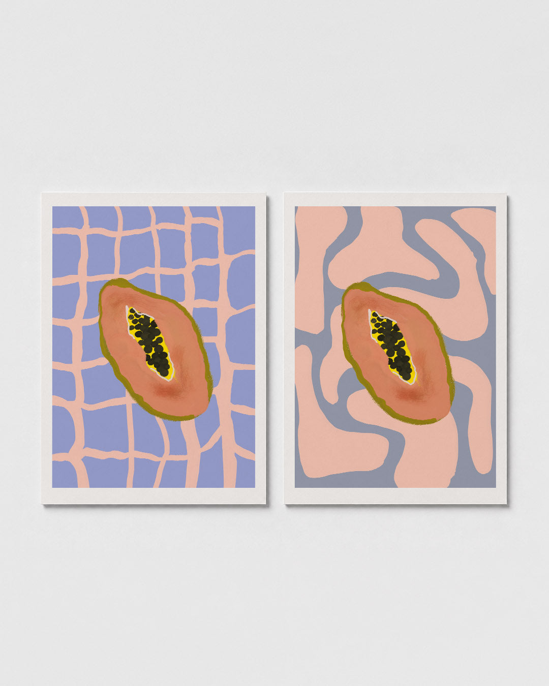 Fruitige lijnen Posterset