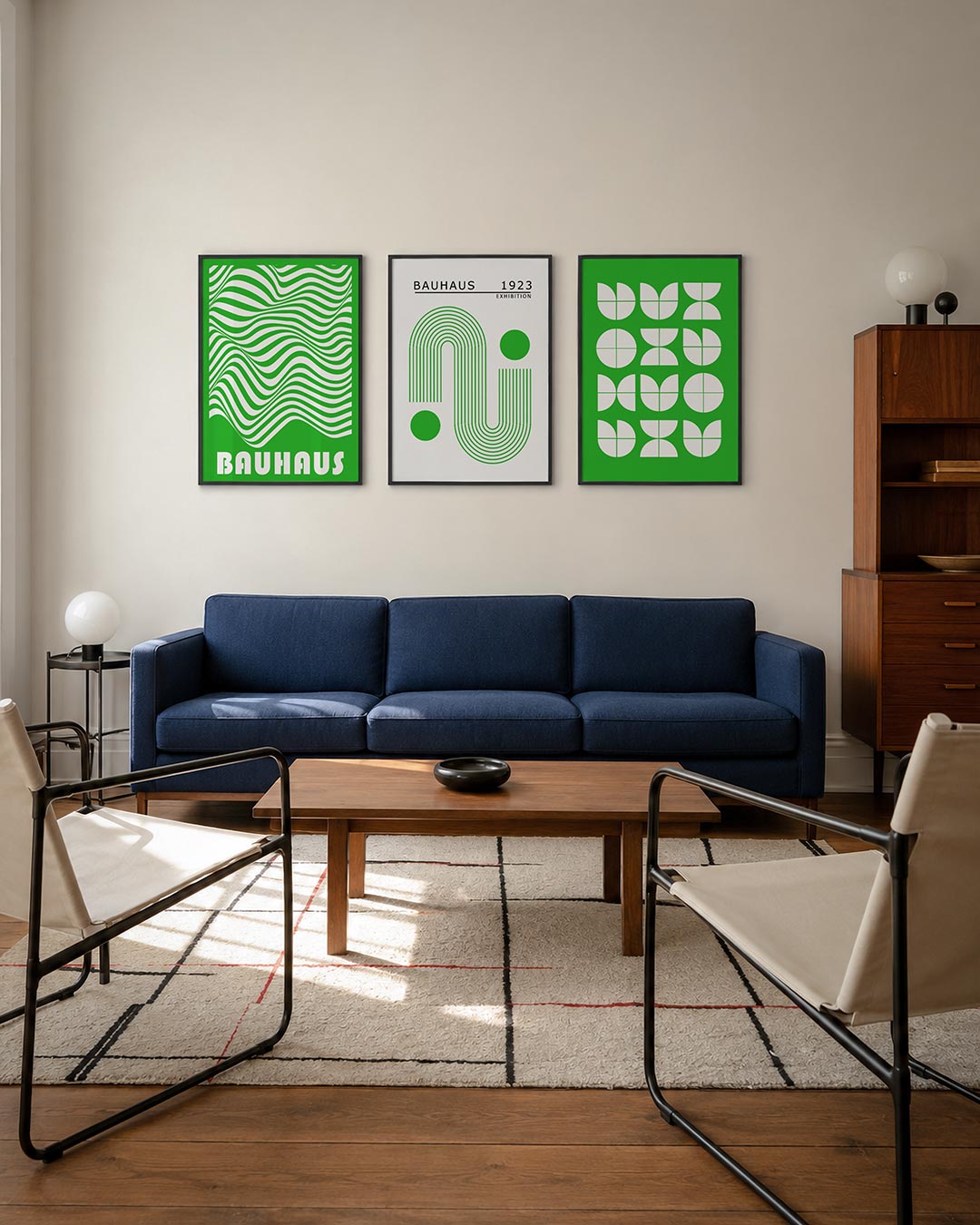 Golvend lijnenspel Posterset