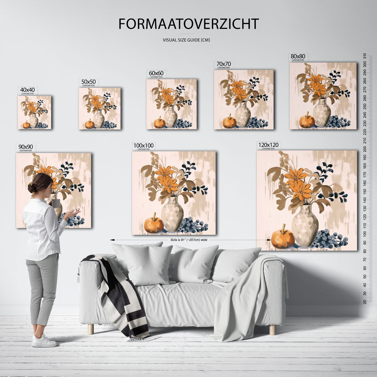 Bloemen en fruit Poster