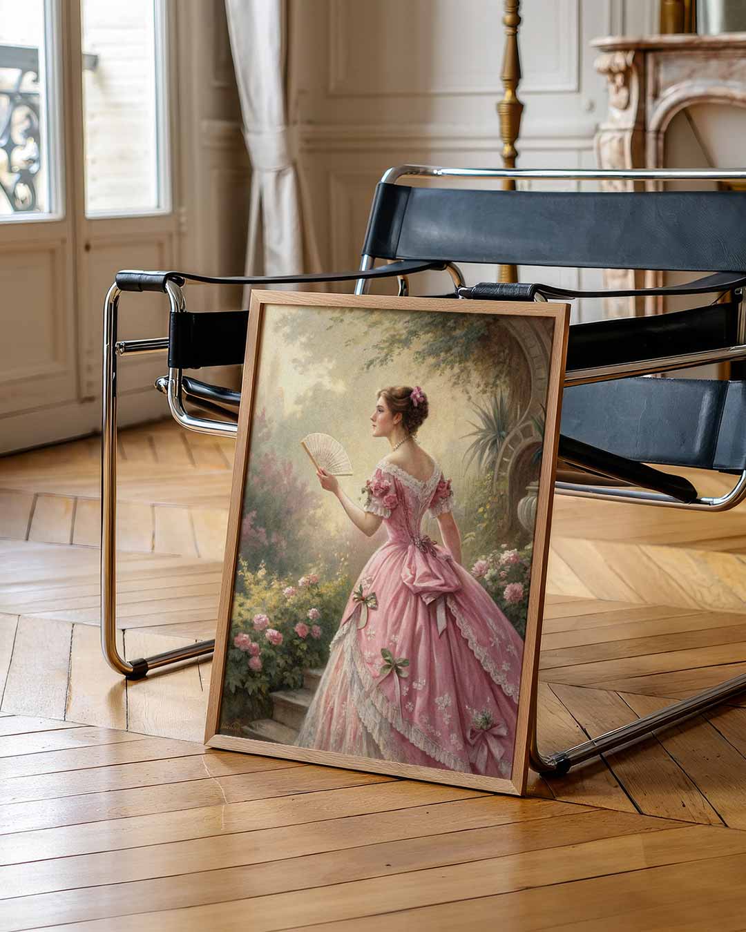 Elegante Victoriaanse Dame Poster-WallArtistic