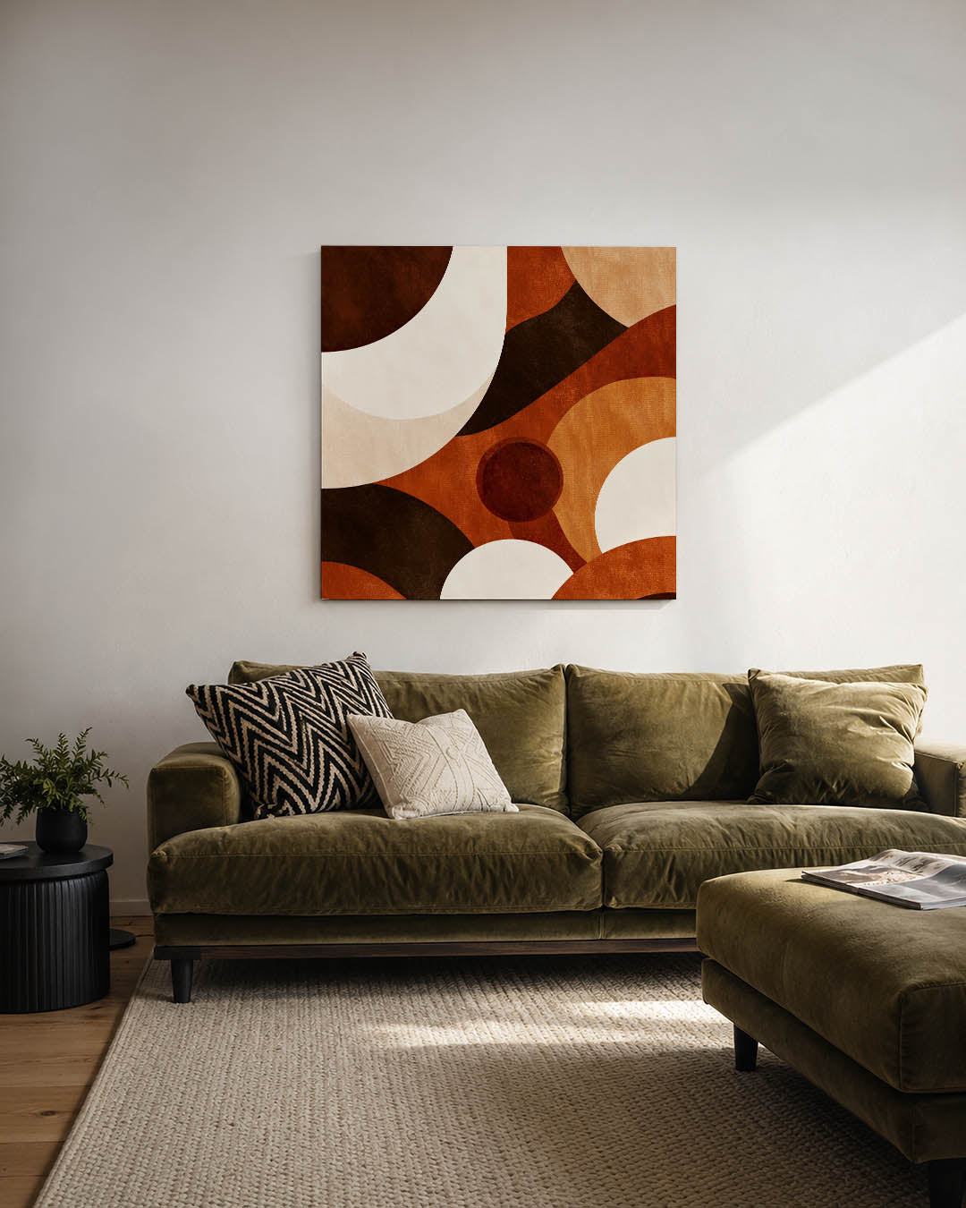 Organische vormen compositie Kunstwerk