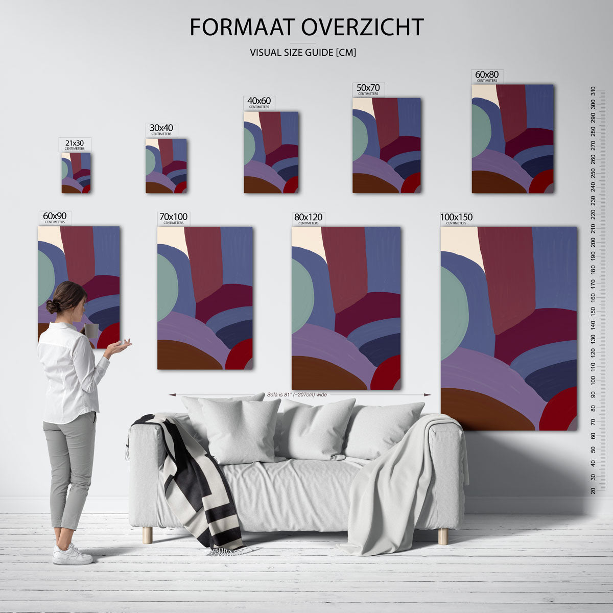 Abstracte vormen Poster
