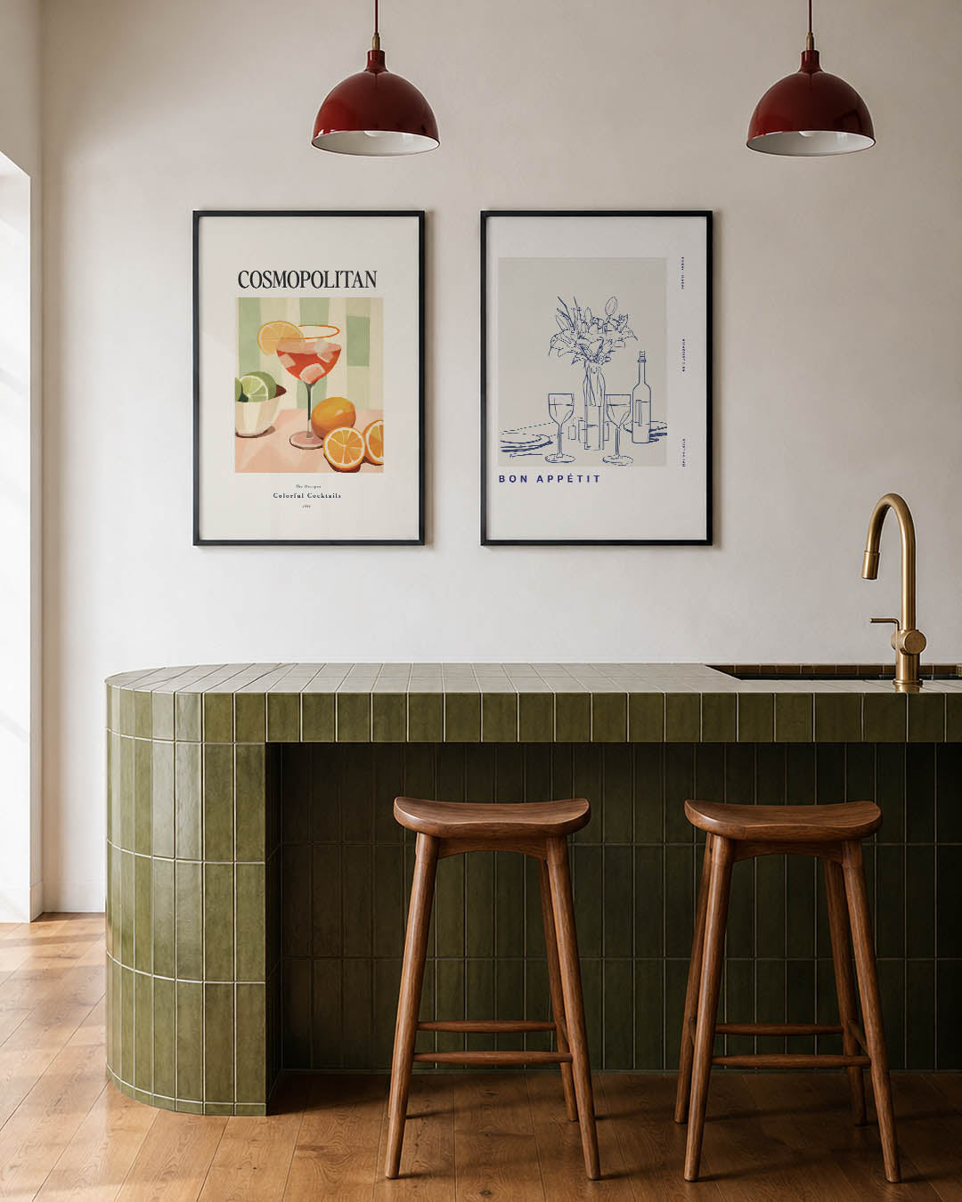 Fruitige cocktail Posterset
