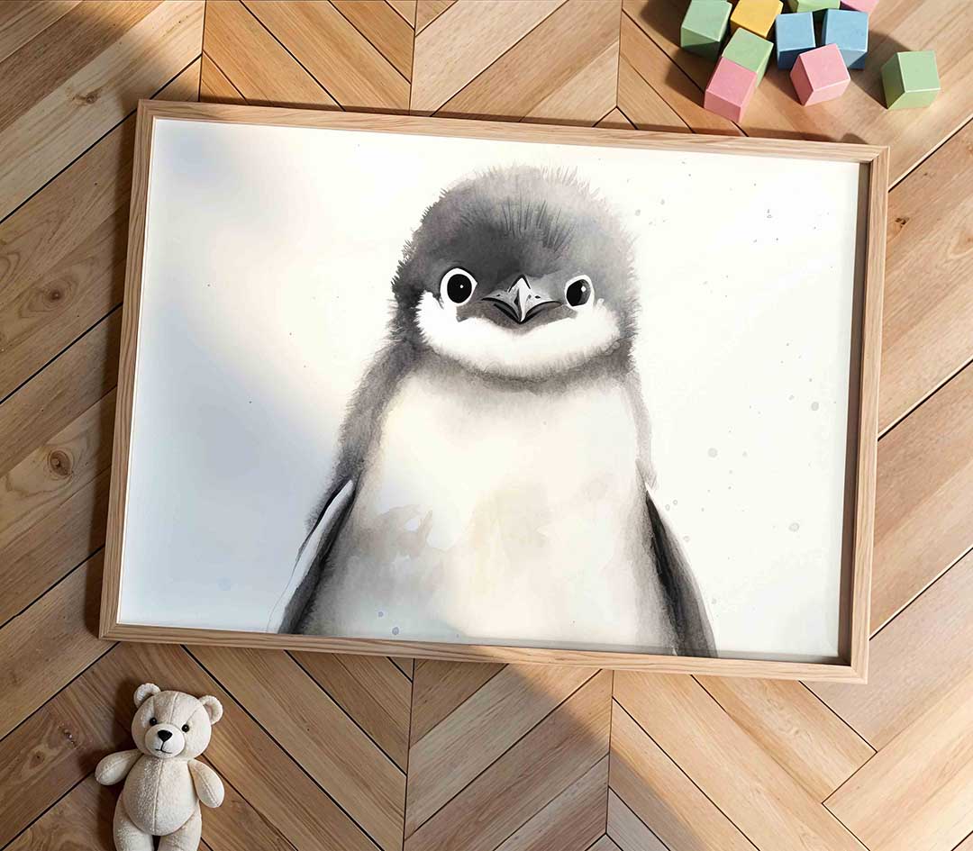 Pinguïn portret Poster
