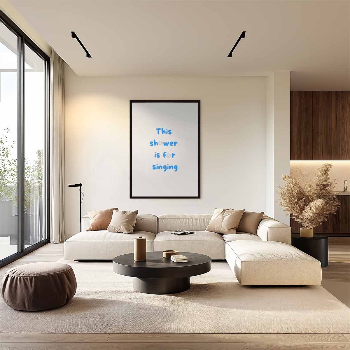 Inspirerende Doucheposter Kunstwerk-canvas-dibond-plexiglas-wanddecoratie-WallArtistic