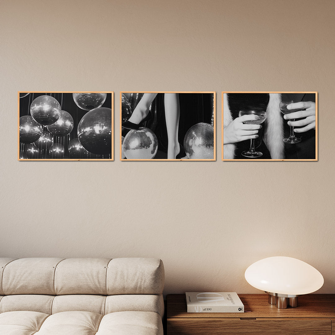 Glanzende bolvormen Posterset