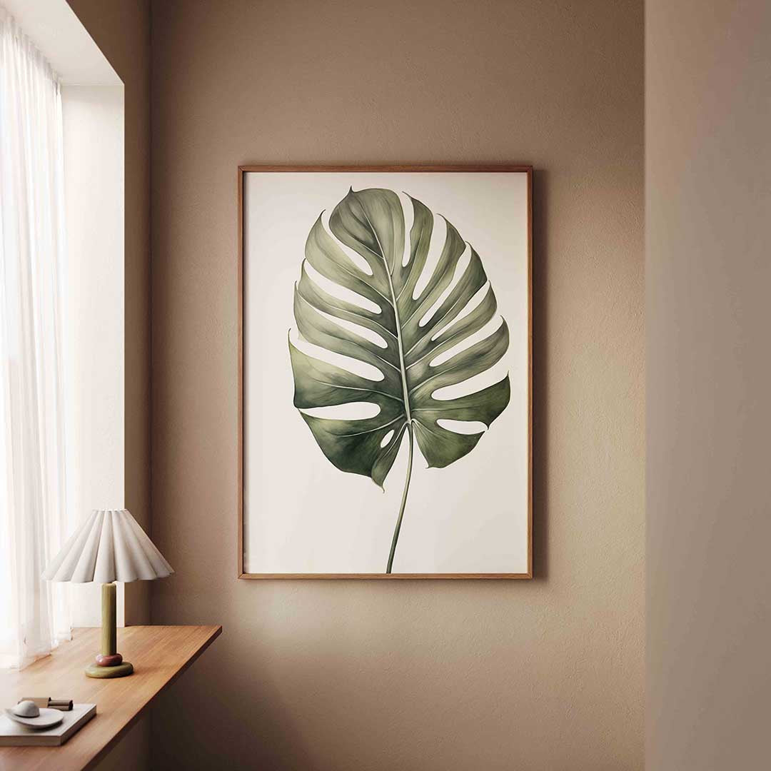 Monstera blad Poster