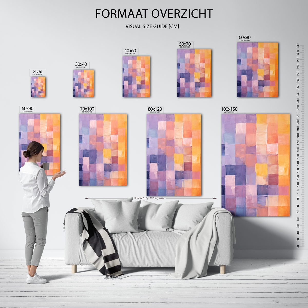 Gekleurde vlakken Poster