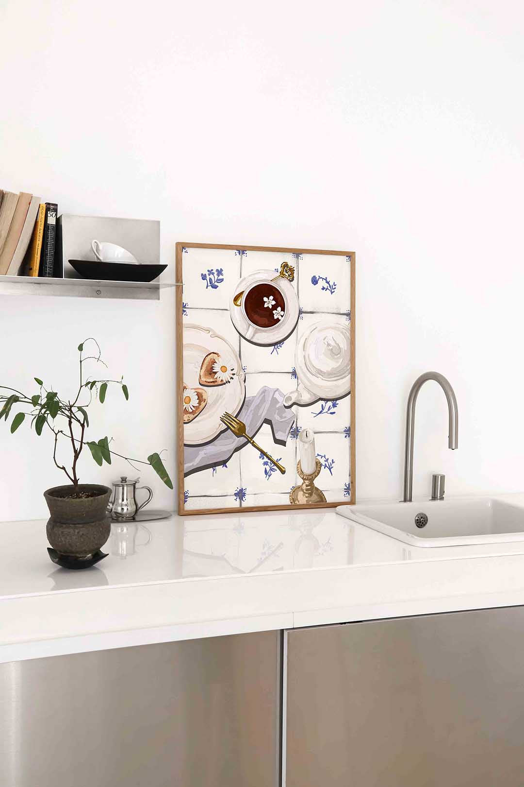 Ontbijt tafel Poster