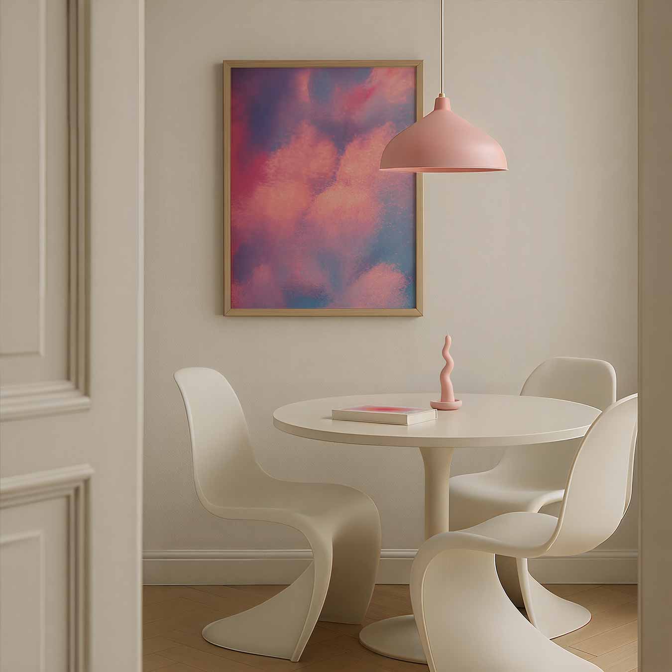 Dromerige Pastel Abstractie Poster-WallArtistic