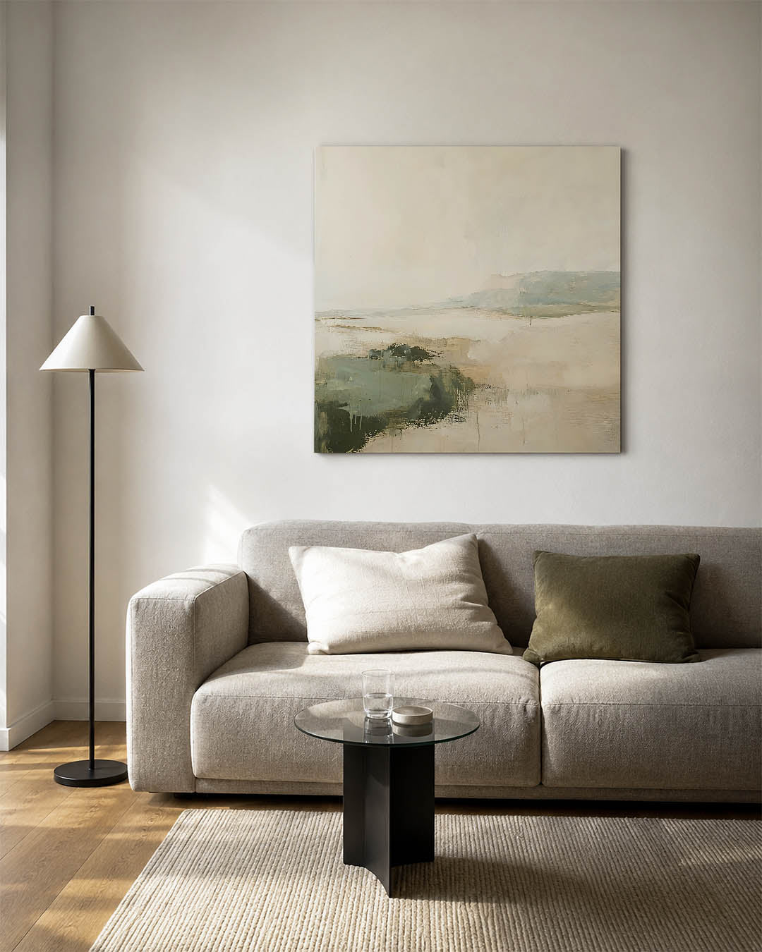 Rustige landschap compositie Kunstwerk