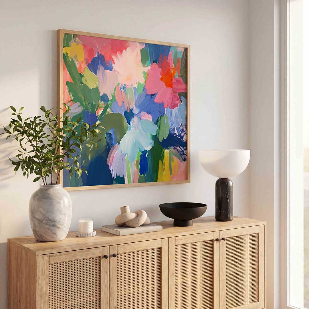 Bloemen in kleurrijke tinten Poster