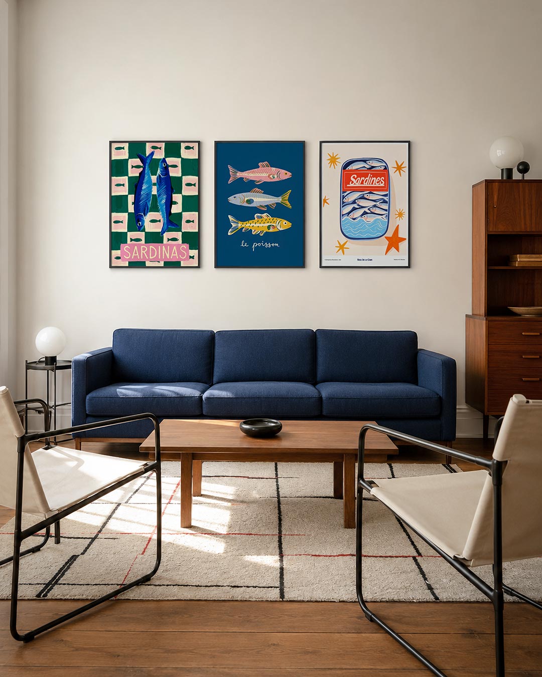 Vissen en patronen Posterset