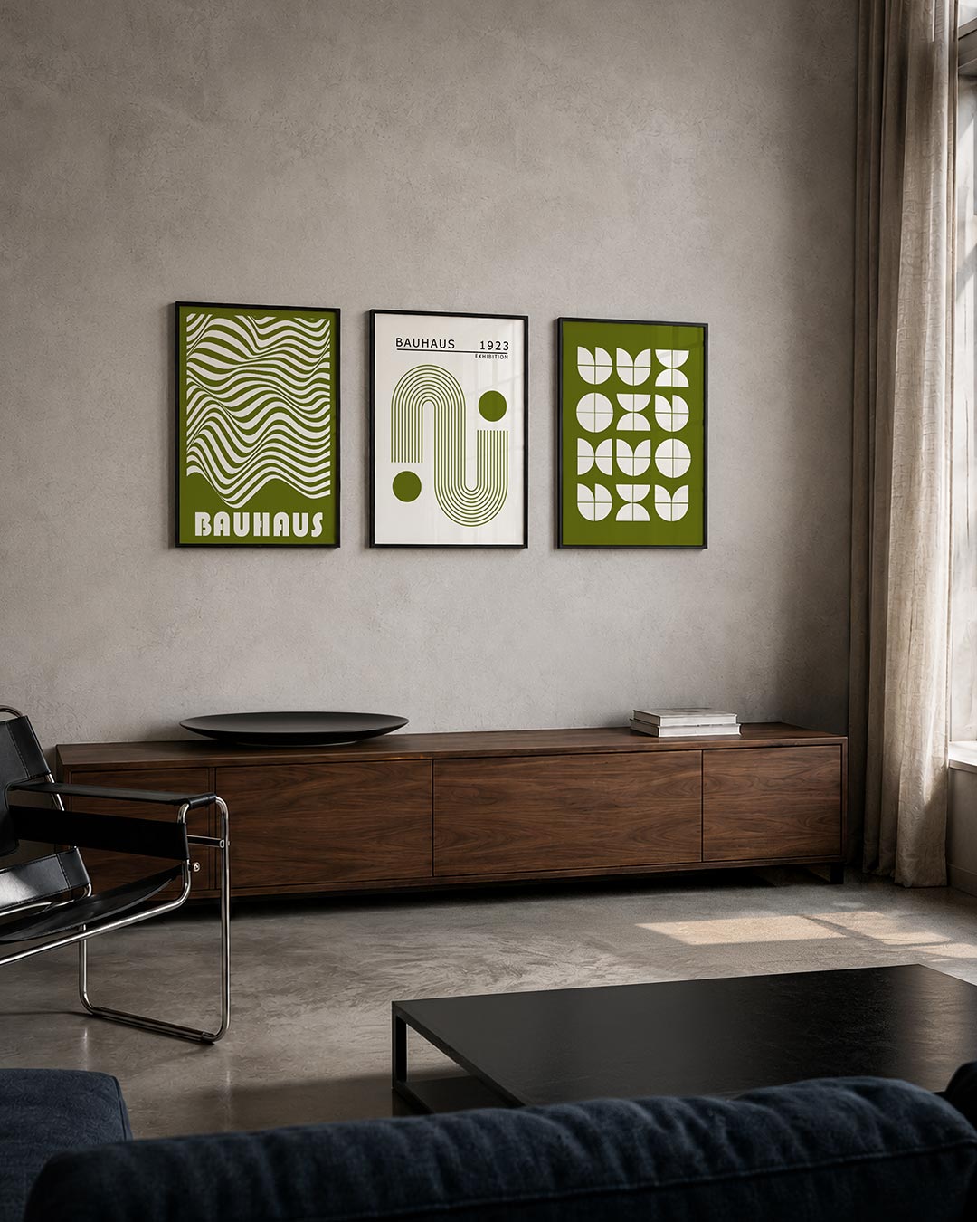 Golvend lijnenspel Posterset