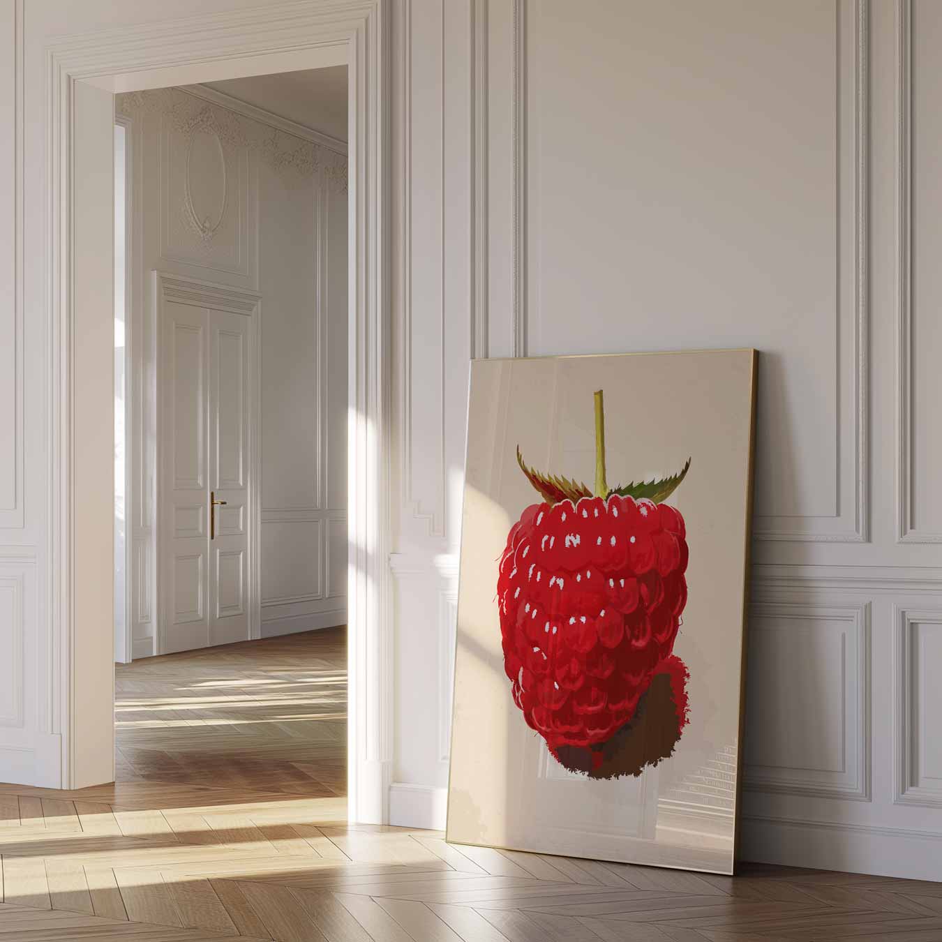 Frisse Frambozenkunst Poster-WallArtistic