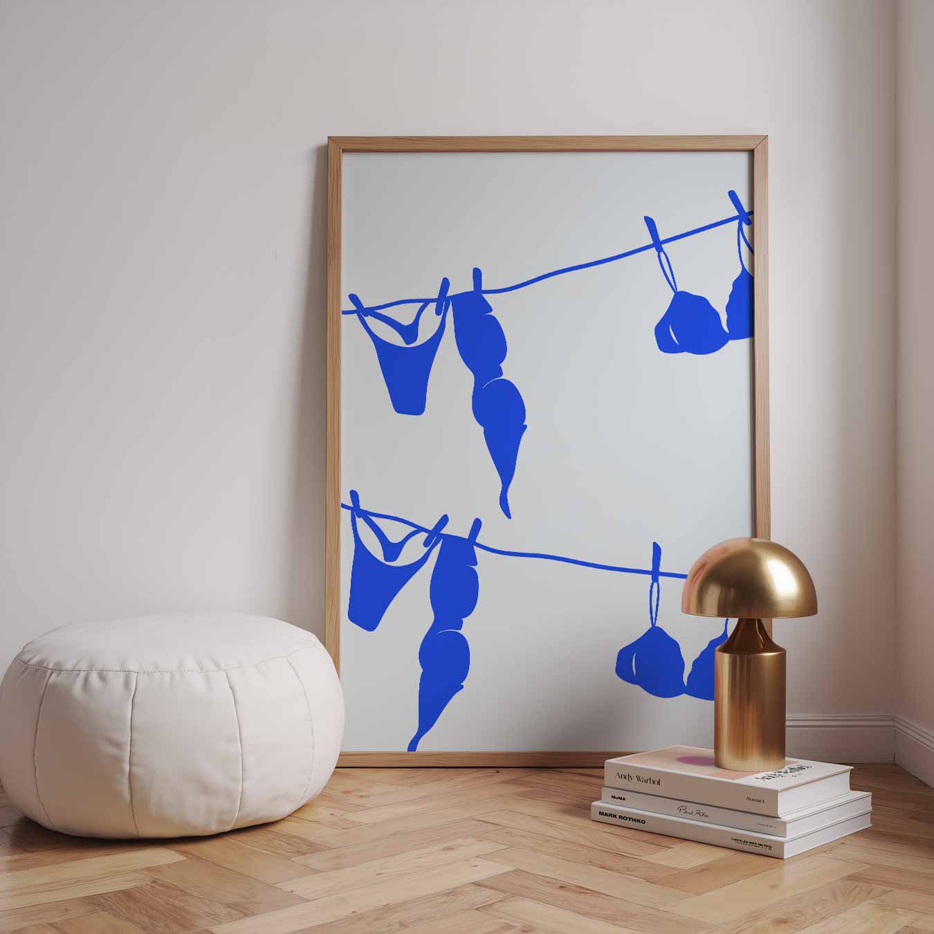 Tropische Waslijn Art Poster-WallArtistic