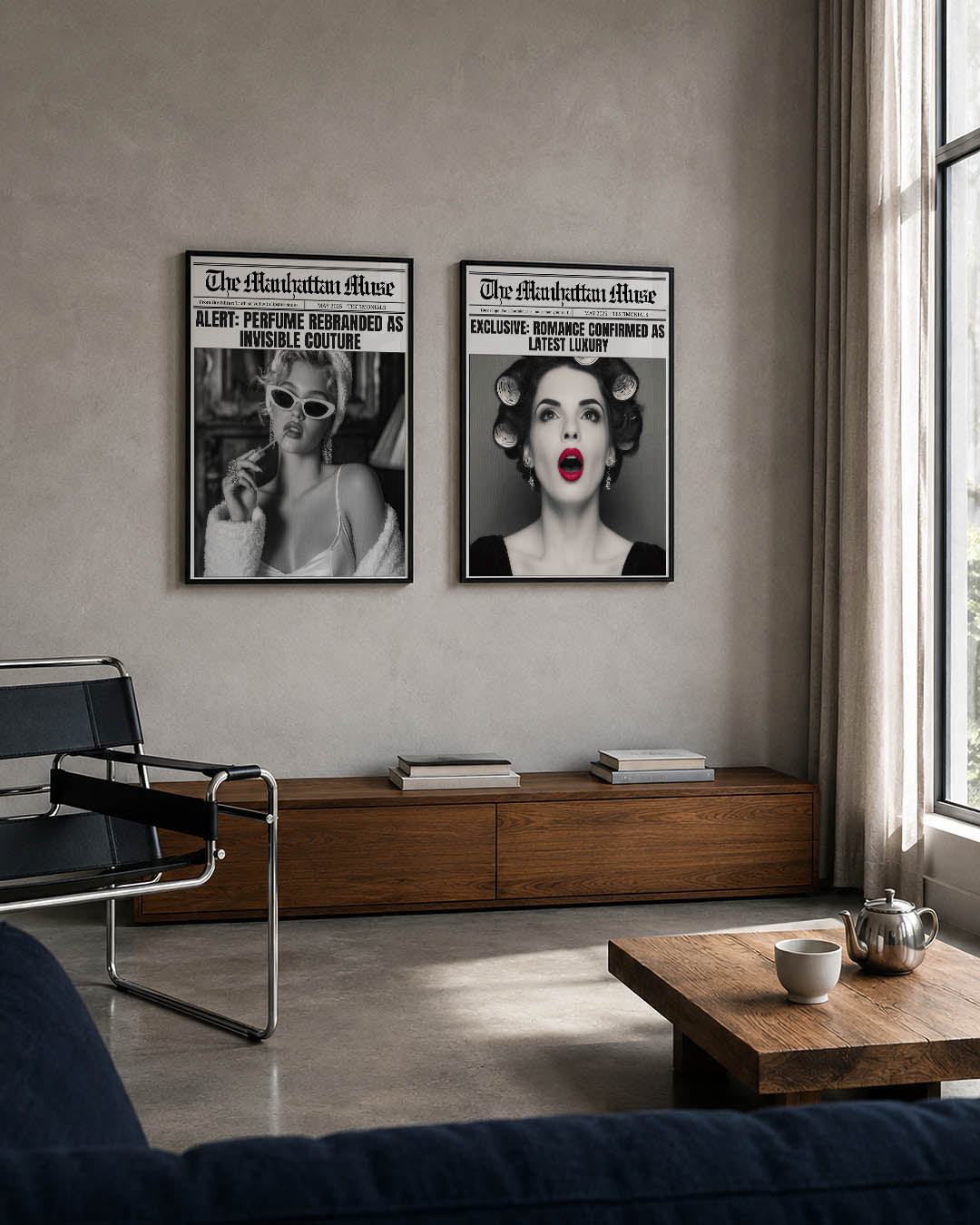 Monochrome glamour Posterset