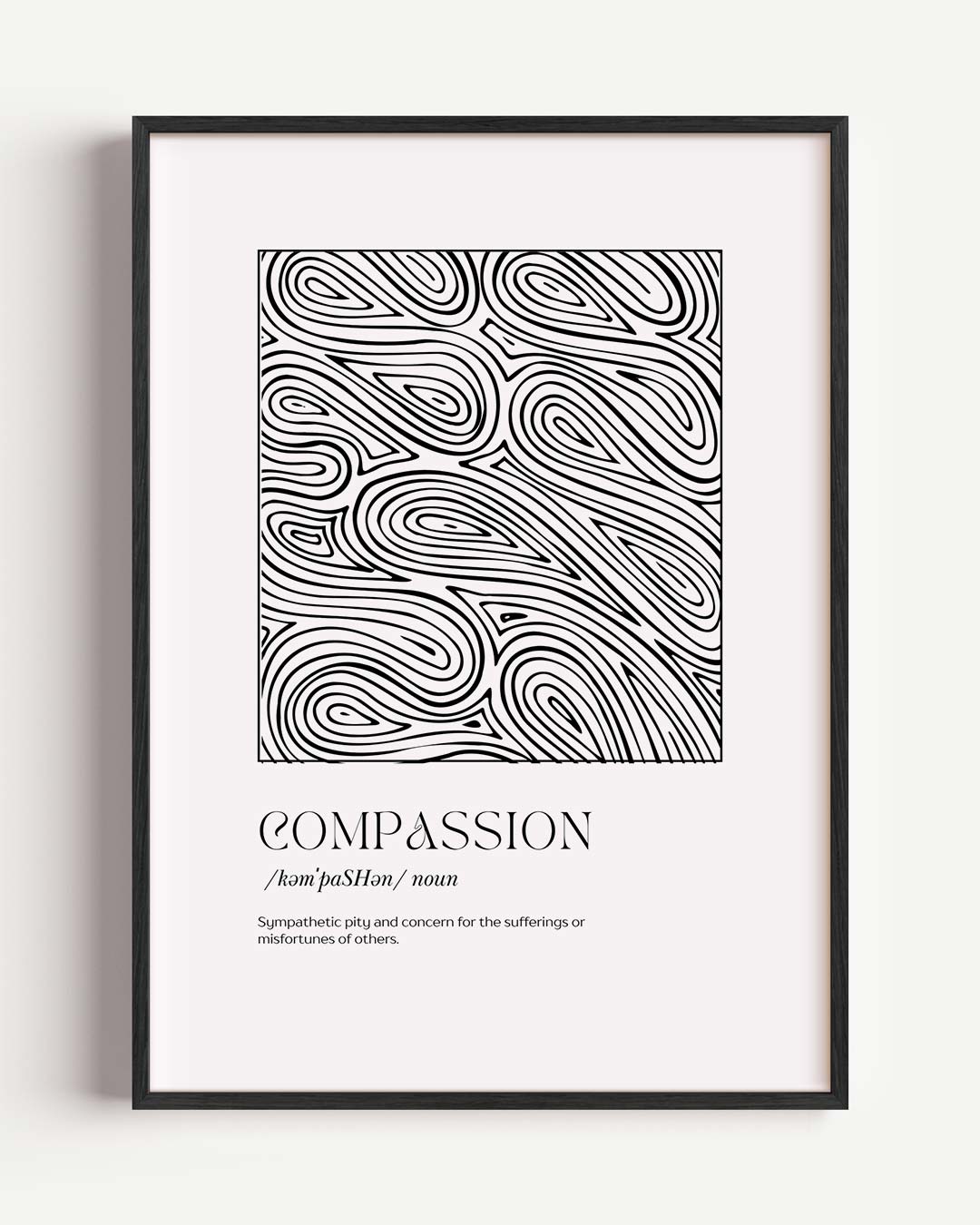 Meditatieve Compassie Poster-WallArtistic