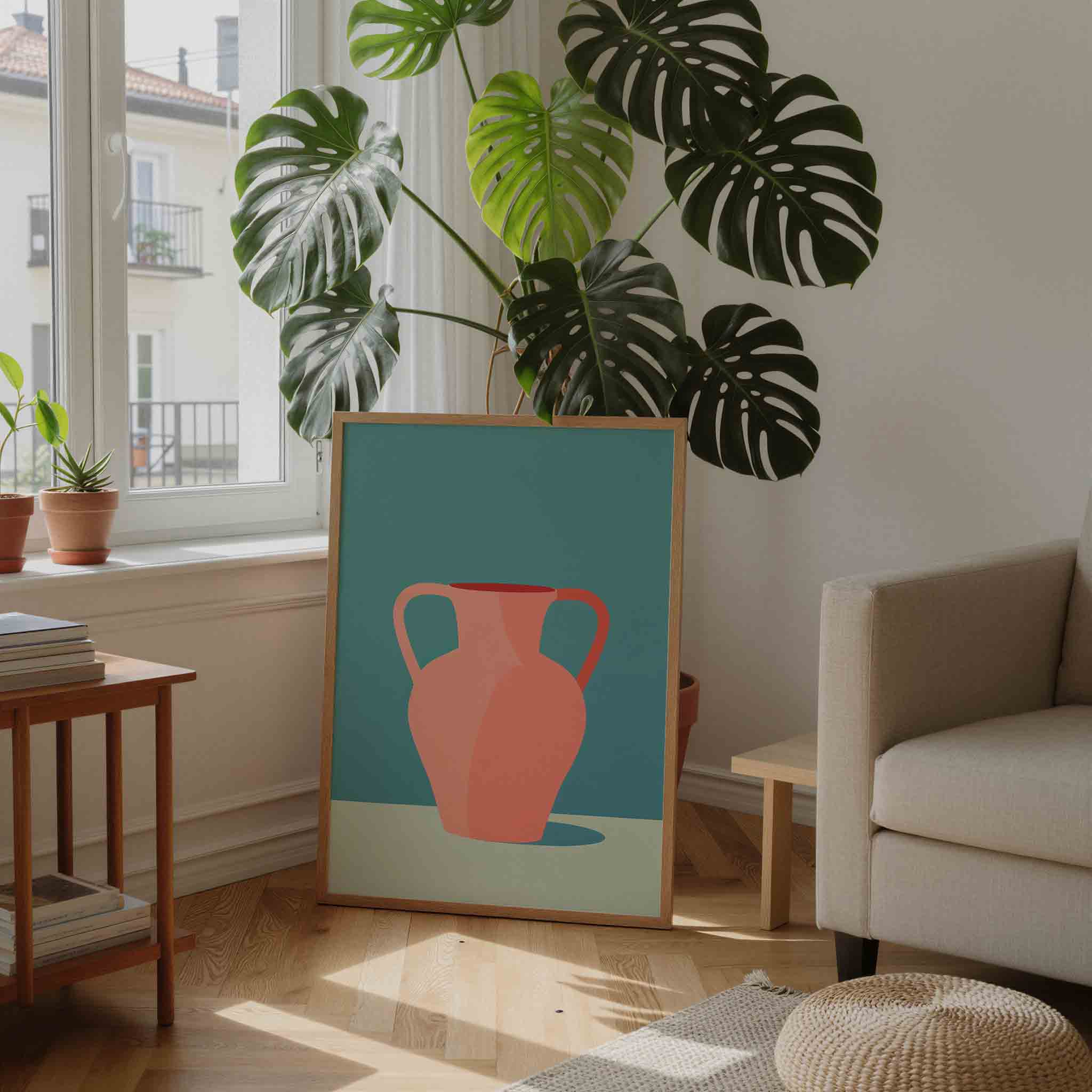 Vaas met handvatten Poster