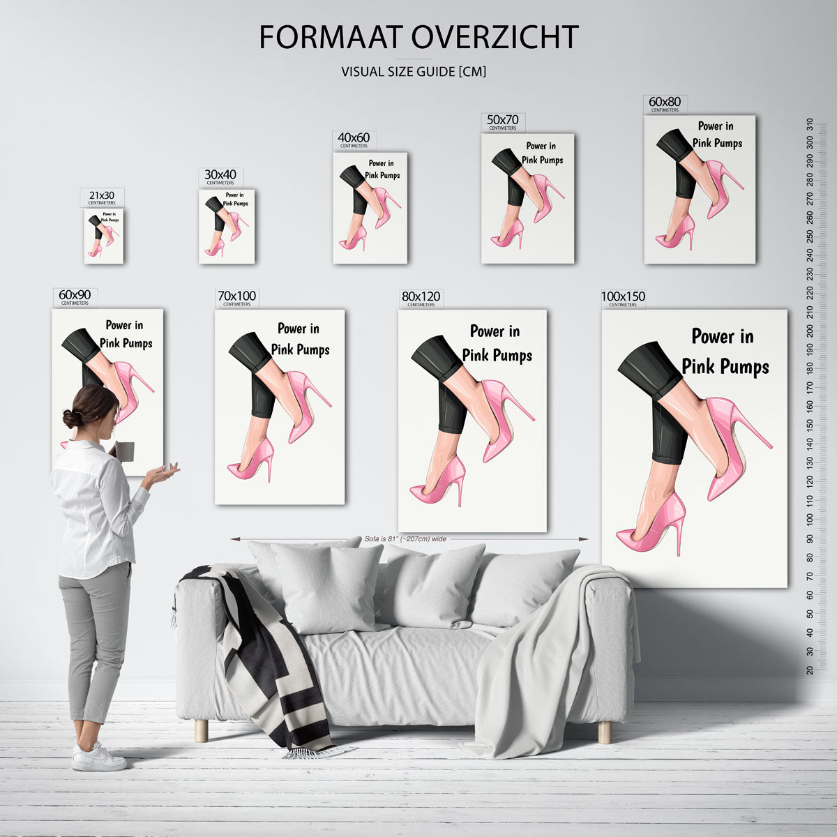 Roze pumps Poster