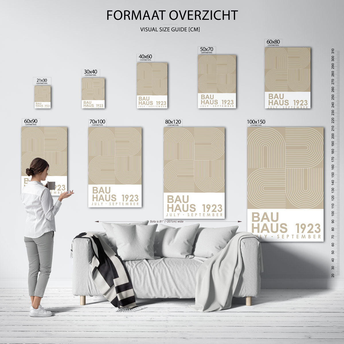 Lijnen en vlakken Poster