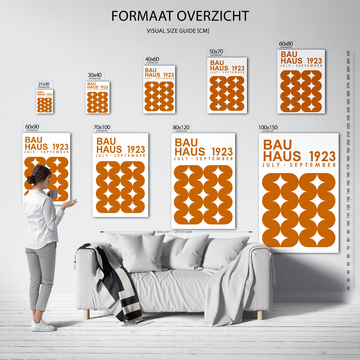 Vormritme en kleur Poster