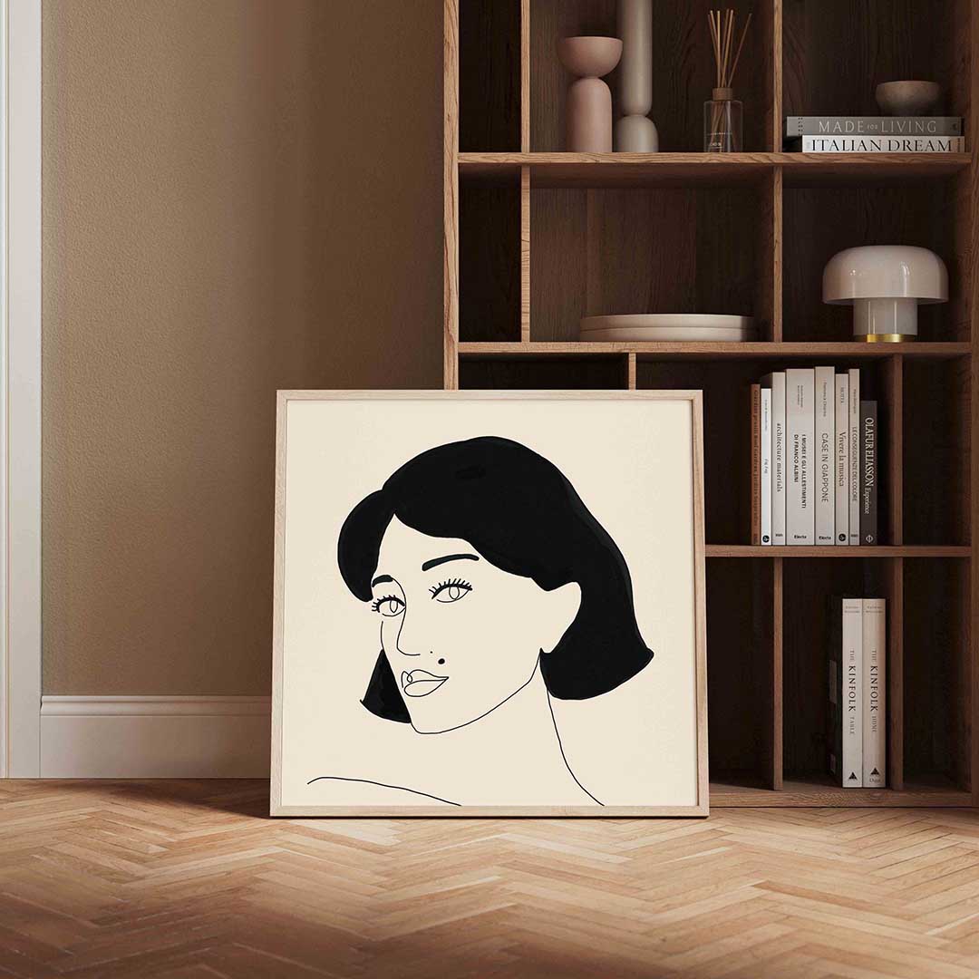 Minimalistisch portret Poster