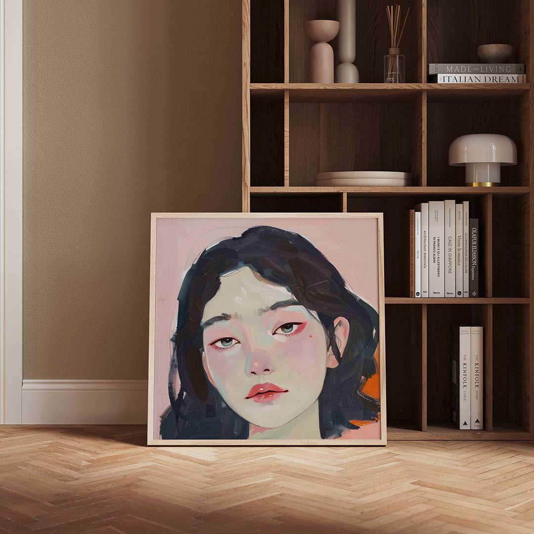 Portret van vrouw Poster