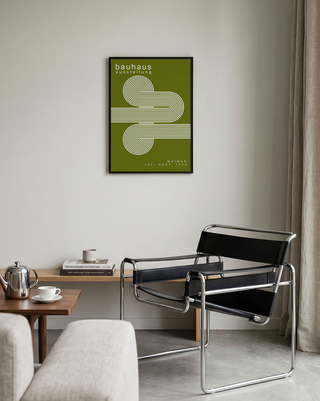 Lijnen en cirkelpatronen Poster