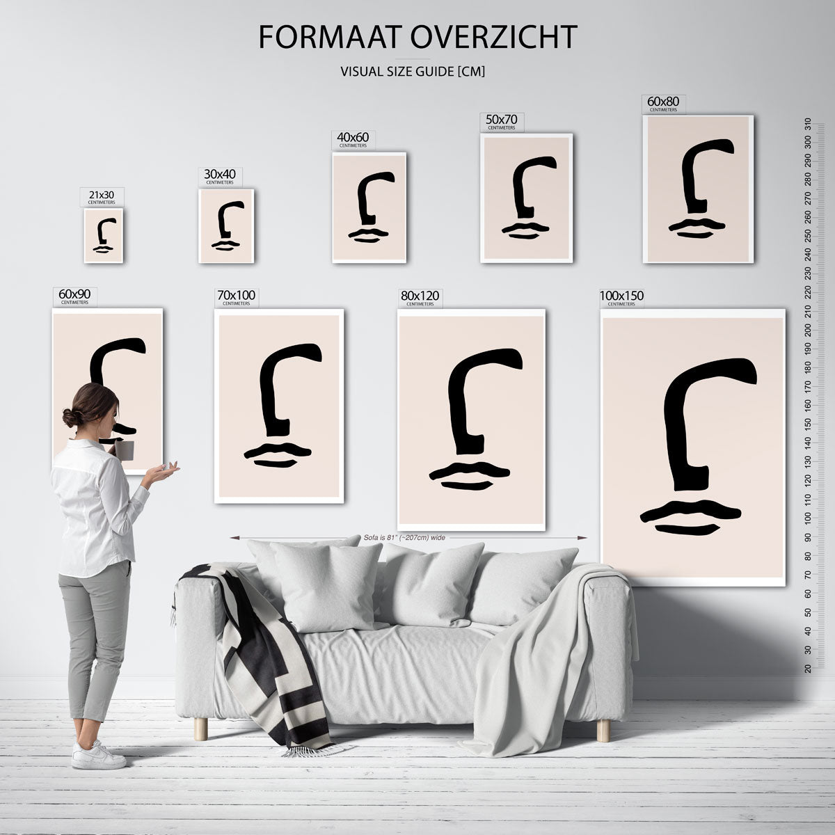 Abstracte vormen Poster