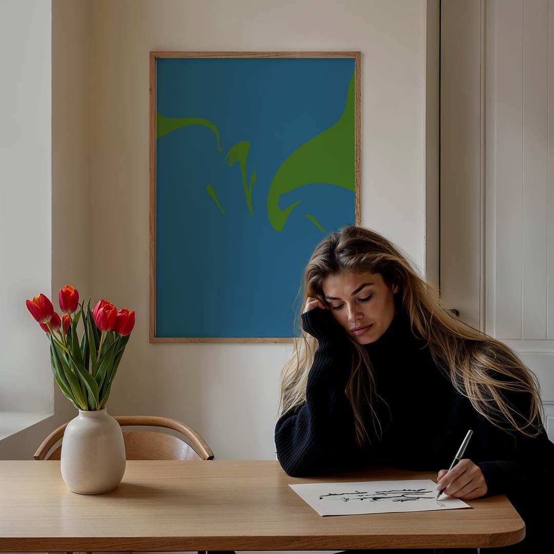 Natuurlijke Flow Poster-WallArtistic
