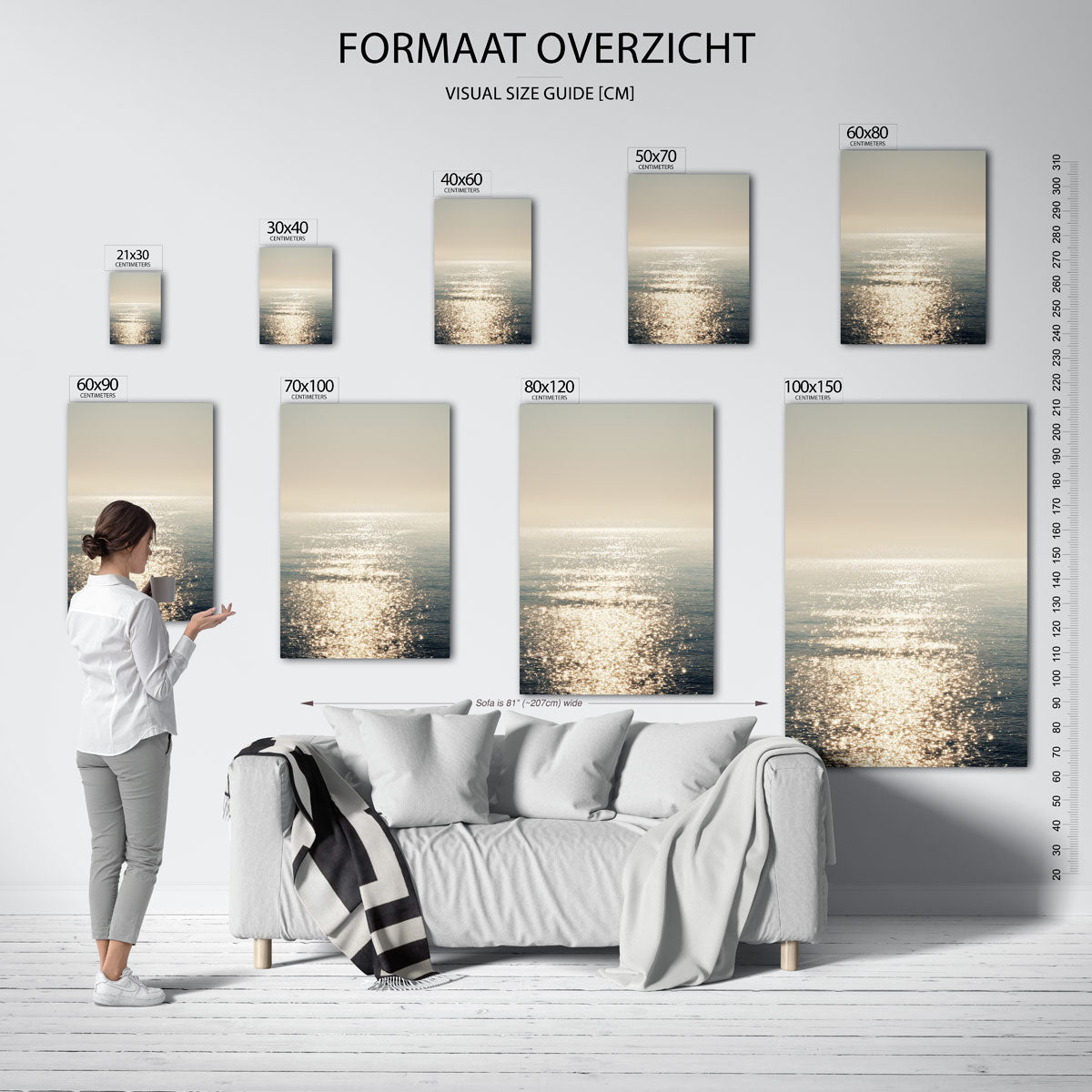 Zonlicht op water Poster