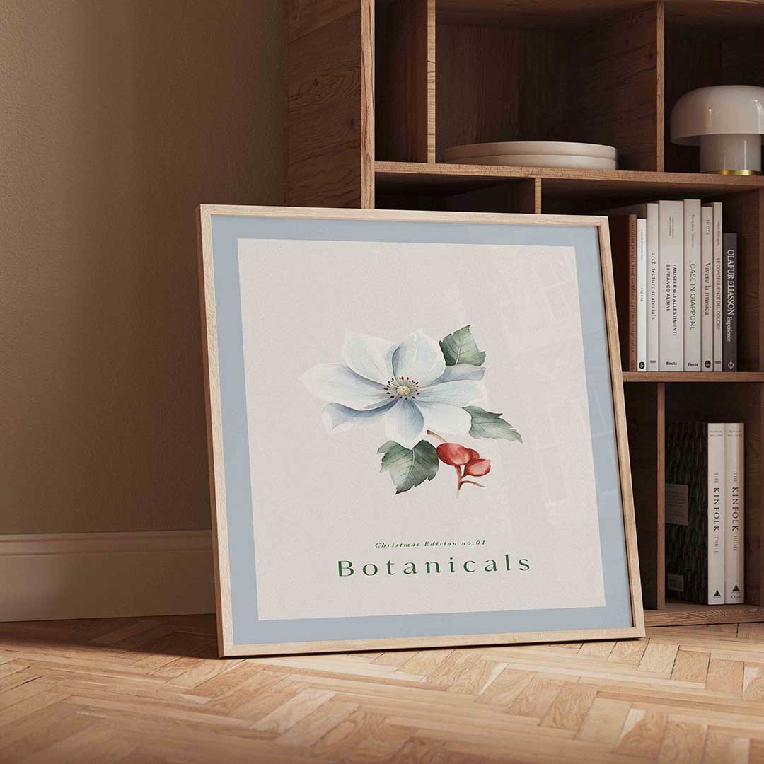Bloem en bladeren Poster