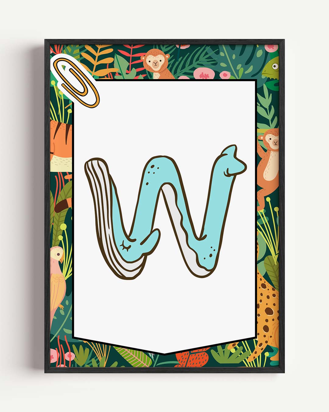 Jungle Avontuur Alfabet Poster-WallArtistic