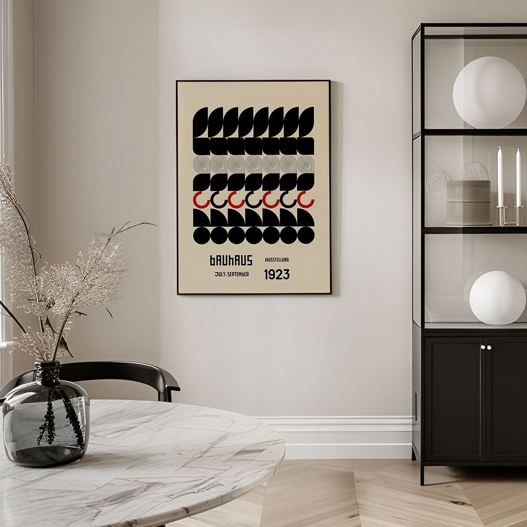 Vormritme en contrast Poster