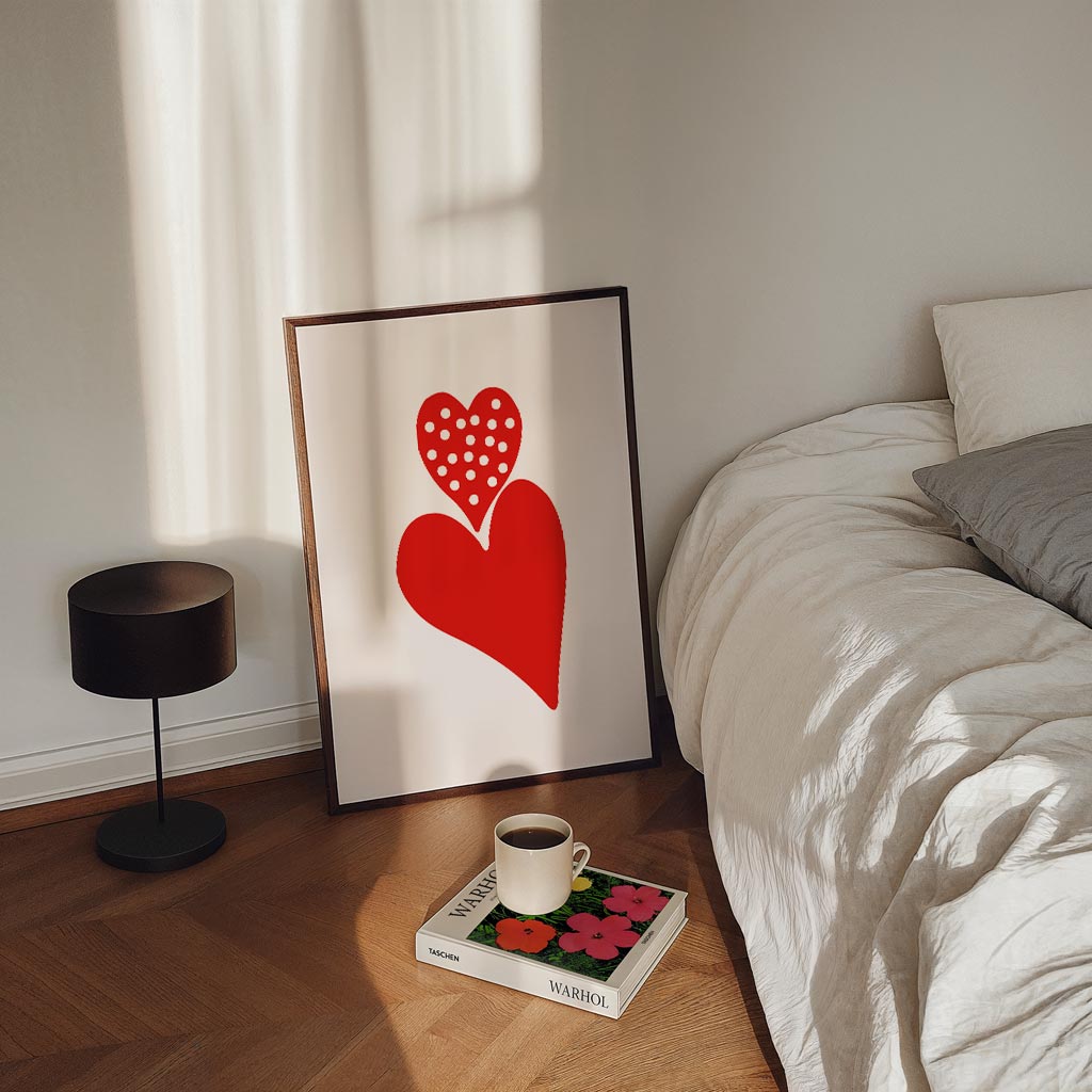 Liefdeshartjes Wall Art Poster-WallArtistic