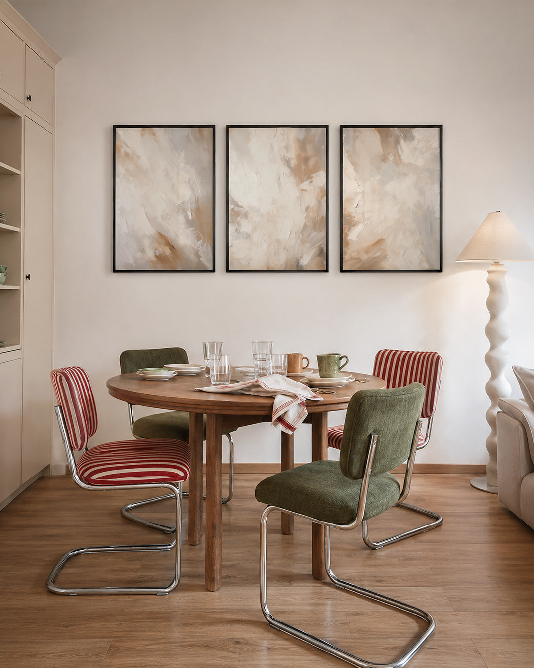 Zachte kleurvlakken Posterset