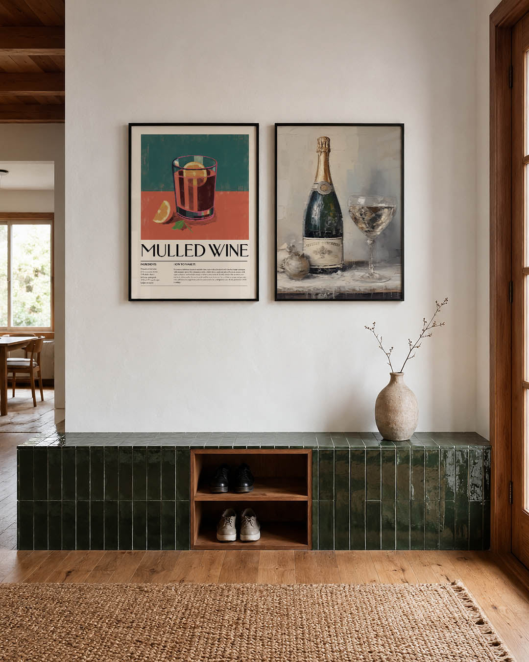 Glas en citrus Posterset