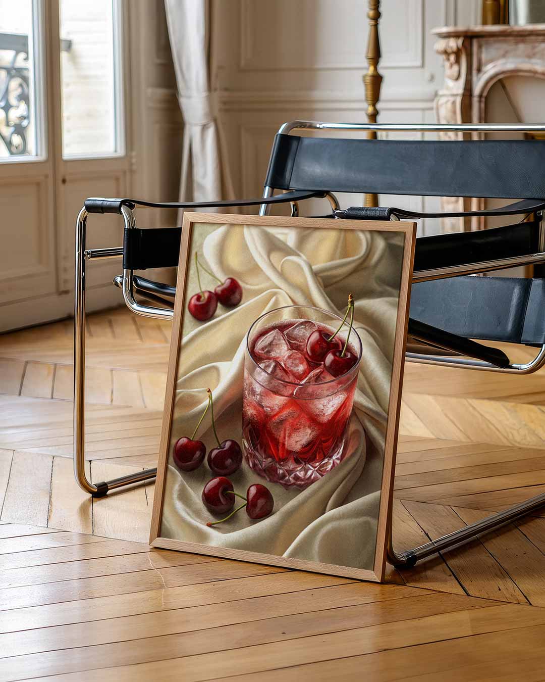 Luxe Kersen Mocktail Poster-WallArtistic