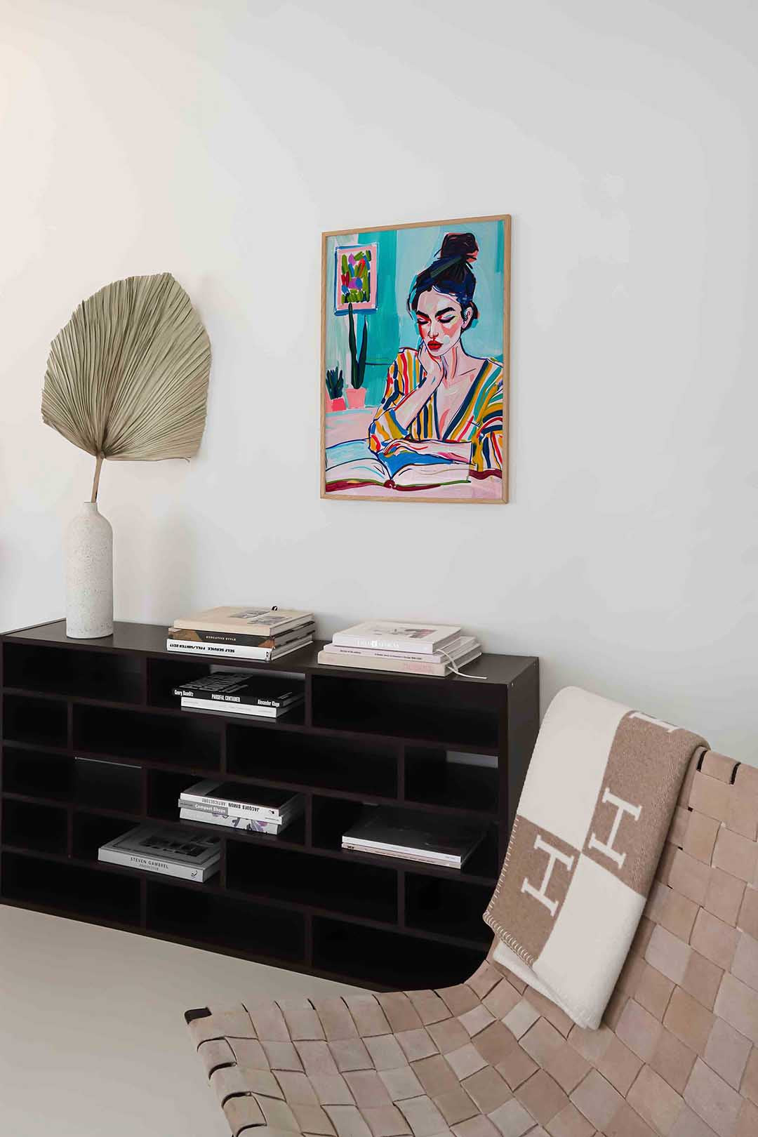 Lezende vrouw Poster
