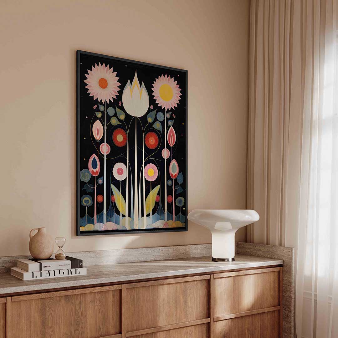Bloemen en bladeren Poster