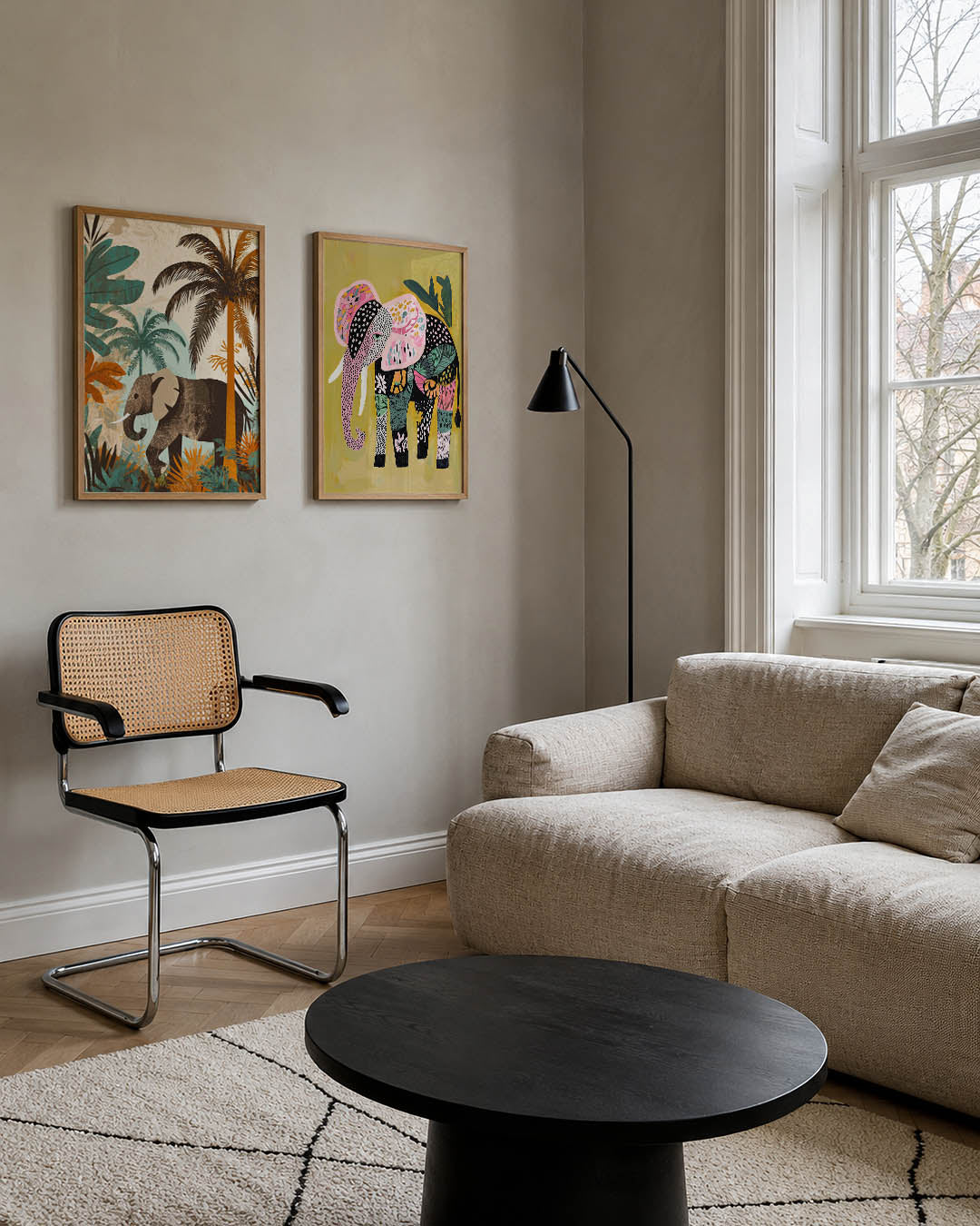 Jungle en olifant Posterset