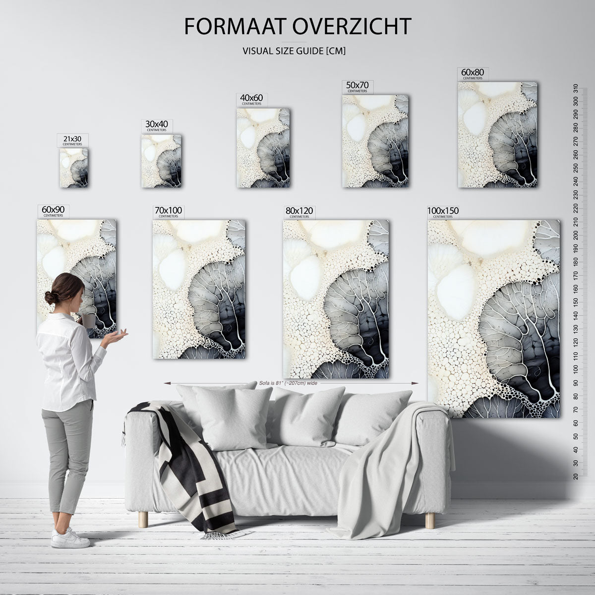 Organische vormen Poster