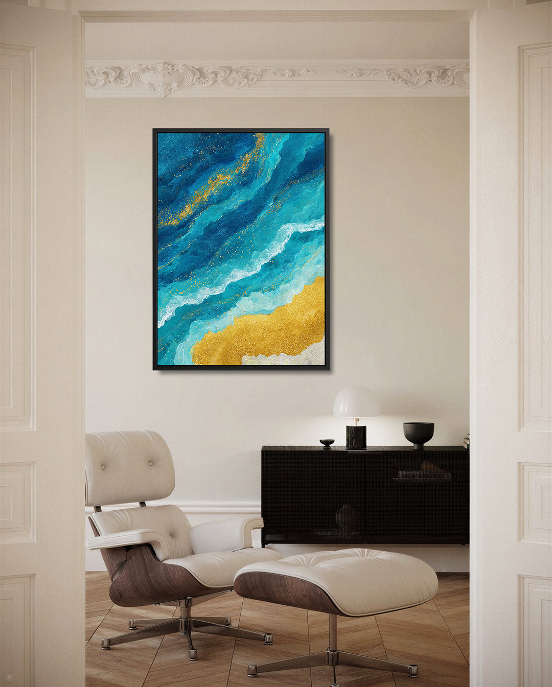 Golvende kleuren Kunstwerk