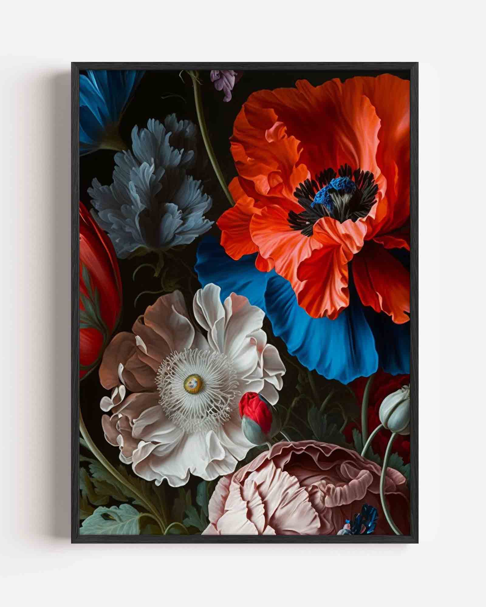 Bloemen in levendige kleuren Poster